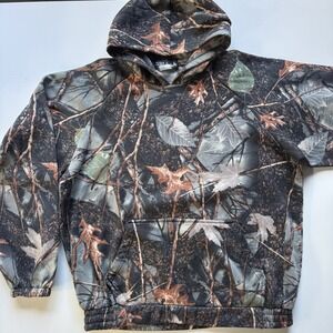 WFS ELEMENT GEAR Mens‎ Camo Wear Pullover Hoodie Woodland Burly Hunting Heavy